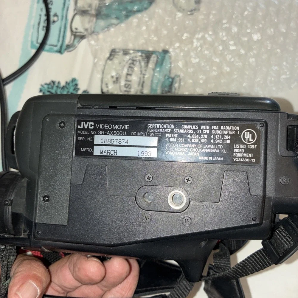 jvc cam corder model GR-AX500U Case, 2 Battery's, Charger, Remote, Ac Cord Etc